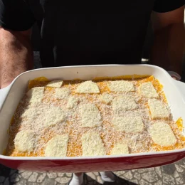 Porridge con latte di soia e mele: strudel edition